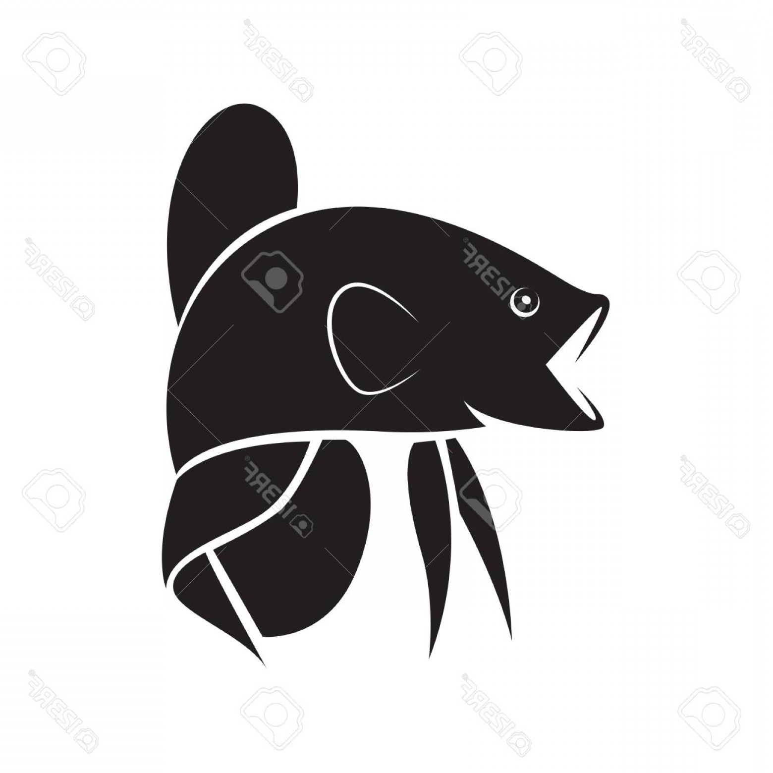 Download Betta Fish Logo Vector at Vectorified.com | Collection of ...