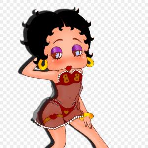 300x300 Betty Boop Vector Png Dxf Hoodamathrun