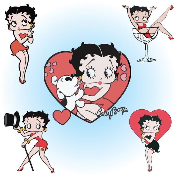 620x620 Collection Of Glamour Betty Boop Download Vectors