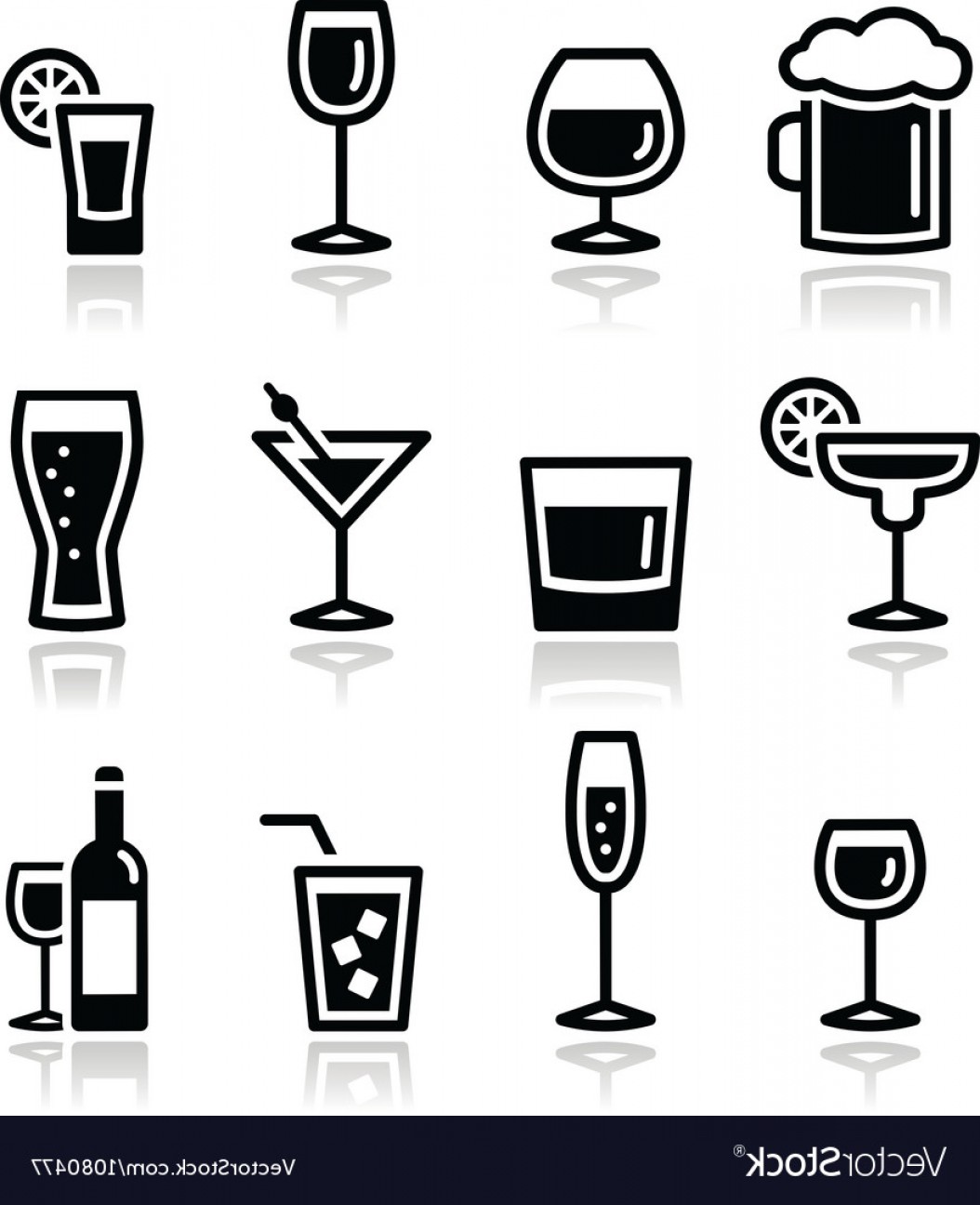 Drink Alcohol Beverage Icons Set Vector Handandbeak 1054x1296 Drink Alcohol Beverage Icons Set Vector Handandbeak