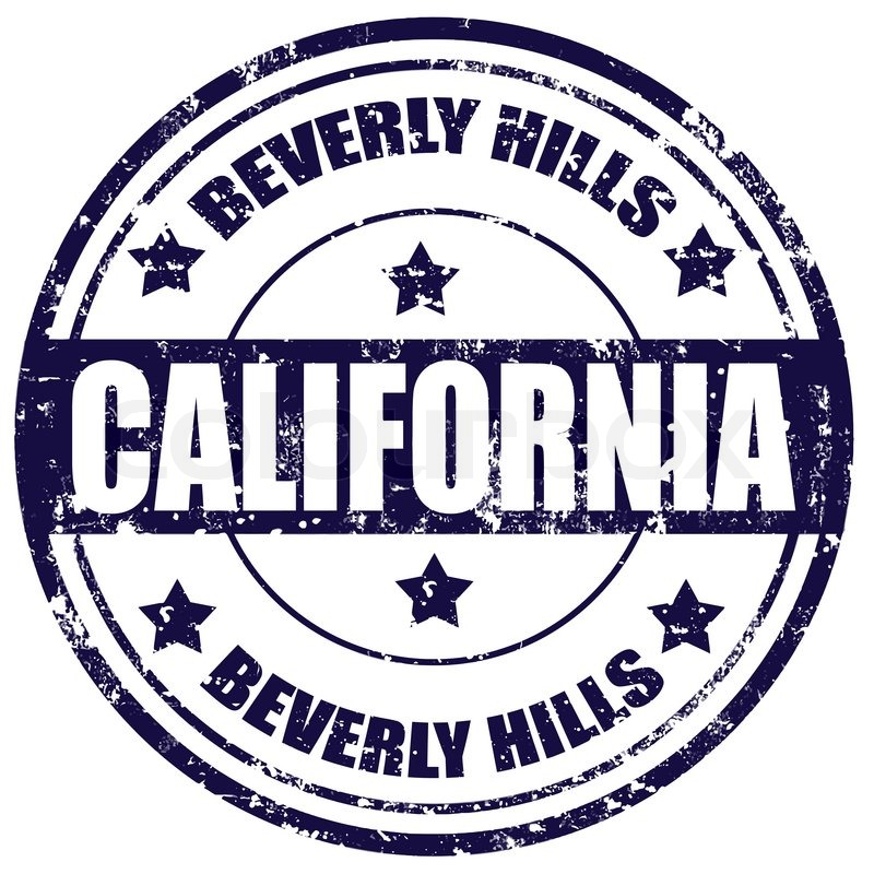 800x800 Beverly Hills Stamp Stock Vector Colourbox