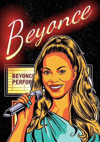 346x490 Beyonce Poster Vector