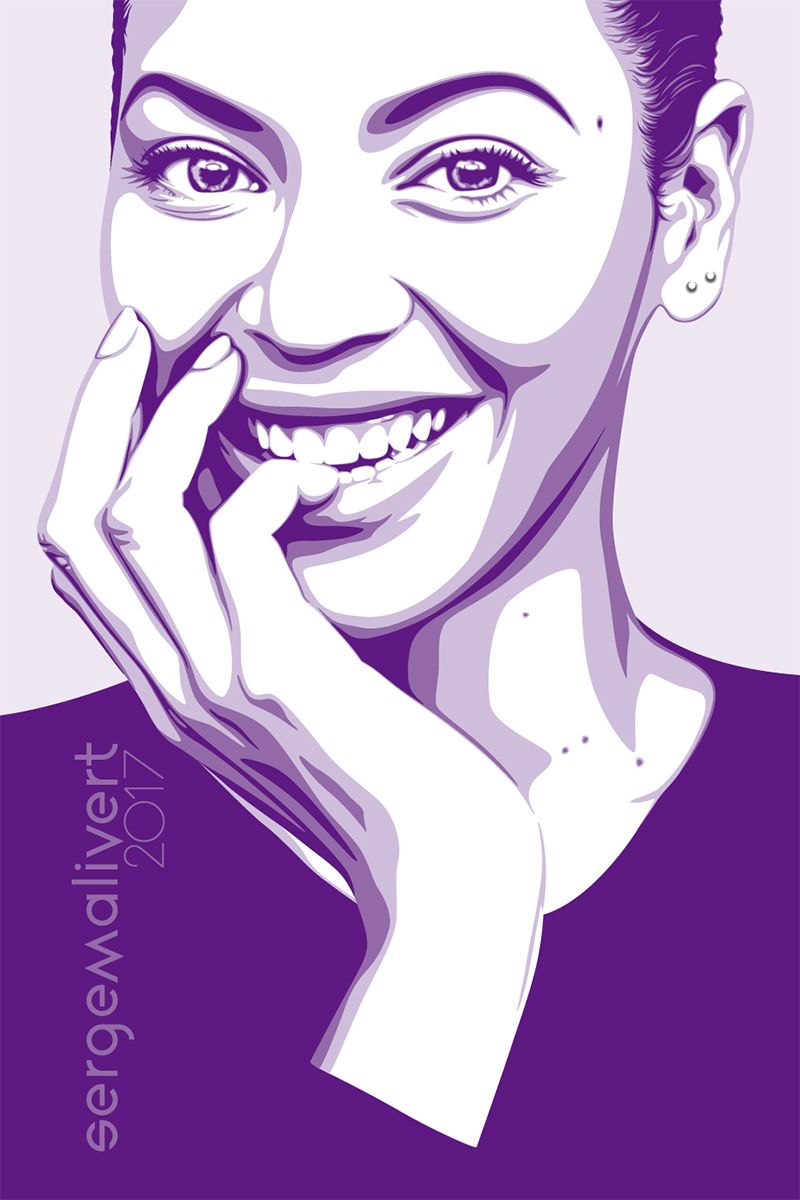 800x1200 Ammo In Vector Portrait, Portrait Illustration