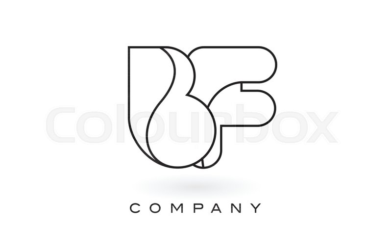 Bf Monogram Letter Logo With Thin Stock Vector Colourbox 800x508 Bf Monogram Letter Logo With Thin Stock Vector Colourbox