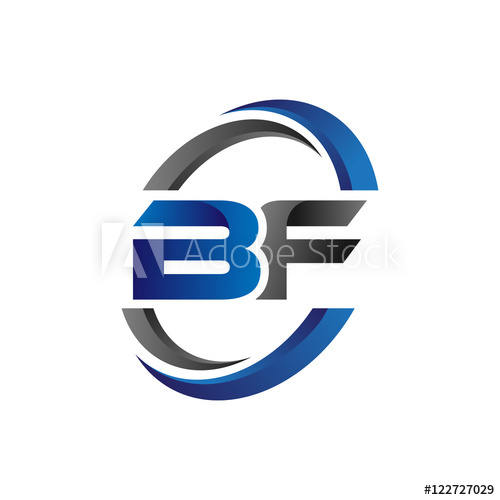 Simple Modern Initial Logo Vector Circle Swoosh Bf 500x500 Simple Modern Initial Logo Vector Circle Swoosh Bf