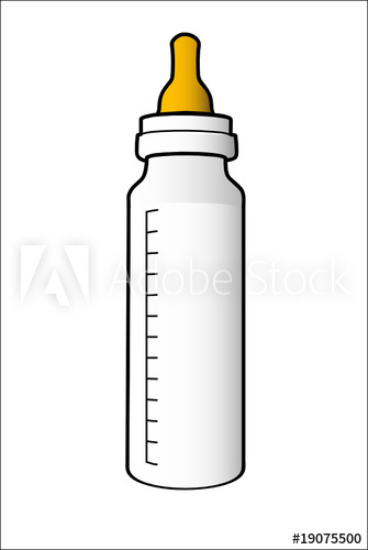 335x500 Biberon Lait Vecteur Baby Bottle Vector Art Design