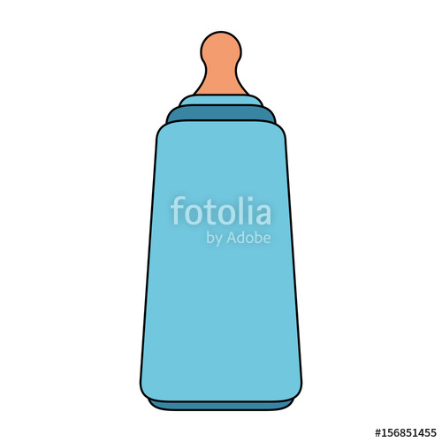 500x500 Baby Biberon Illustration Vector Icon Graphic Design Stock Image
