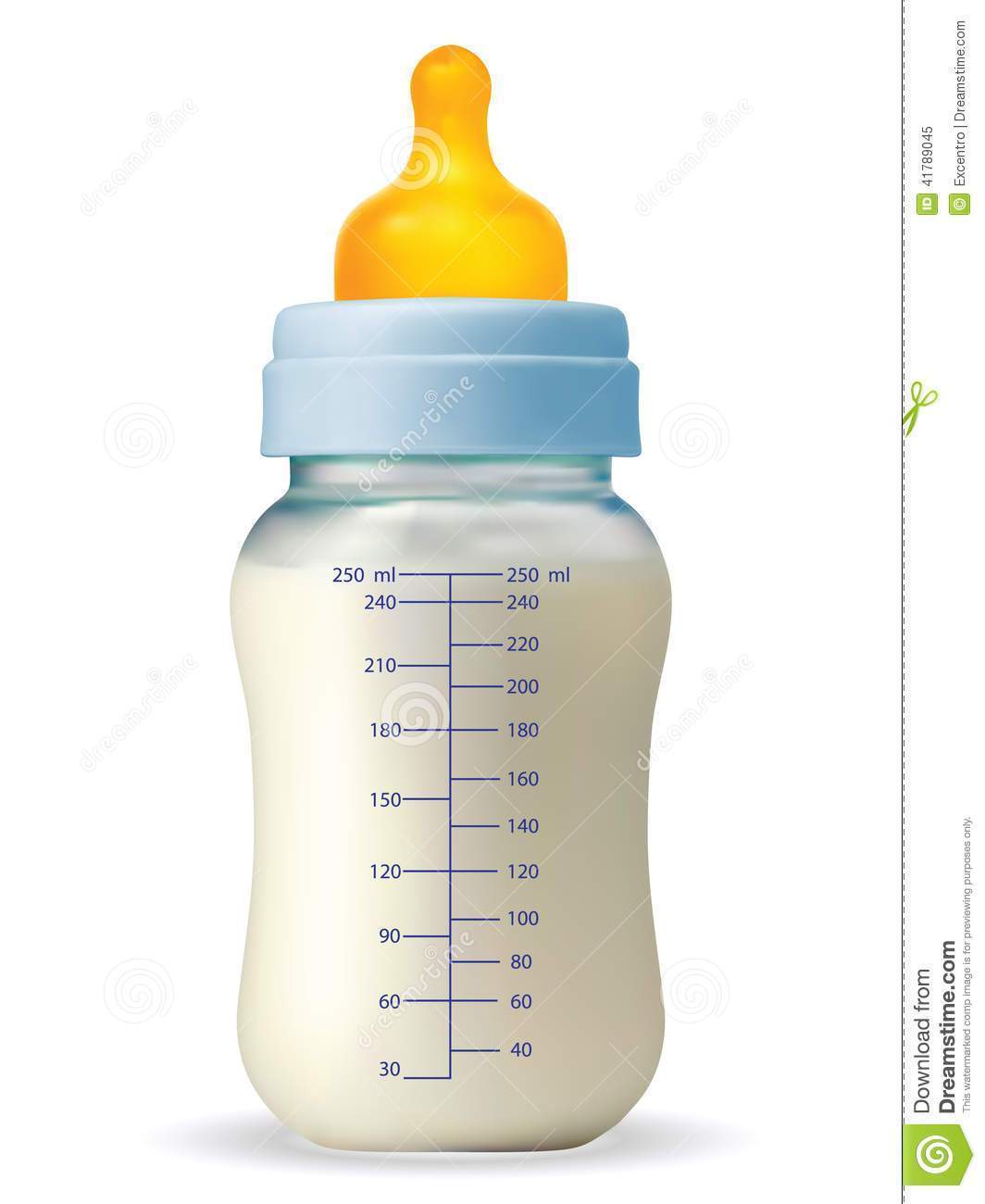 1064x1300 Baby Milk Bottle Stock Vector Illustration Of Plastic Biberon