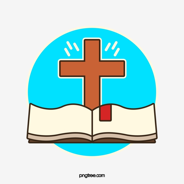 640x640 Cross And Bible Designed Logo, Cross Vector, Logo Vector, Book Png