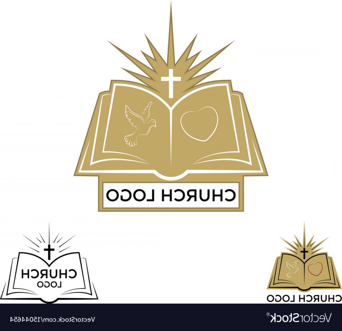 1200x1159 Church Logo Cross And Open Bible Vector Catchsplace