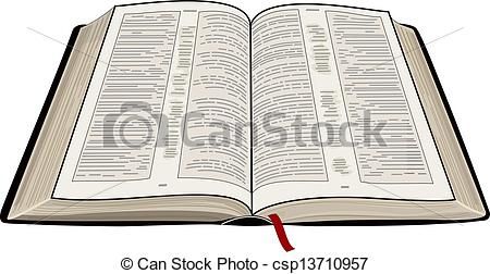Clipart Vector Of Open Bible 450x252 Clipart Vector Of Open Bible