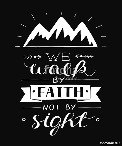 417x500 Hand Lettering With Bible Verse We Walk