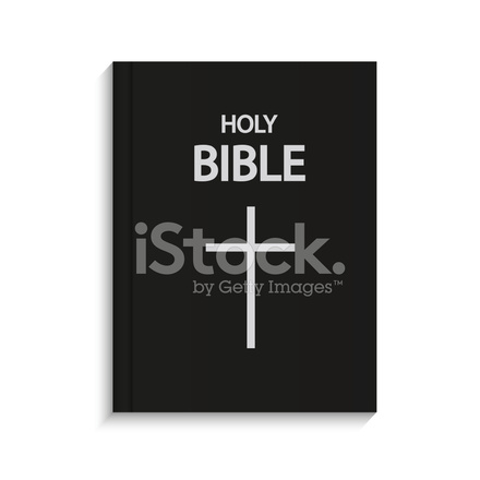 440x440 Biblia Vector Sobre Fondo Stock Vector