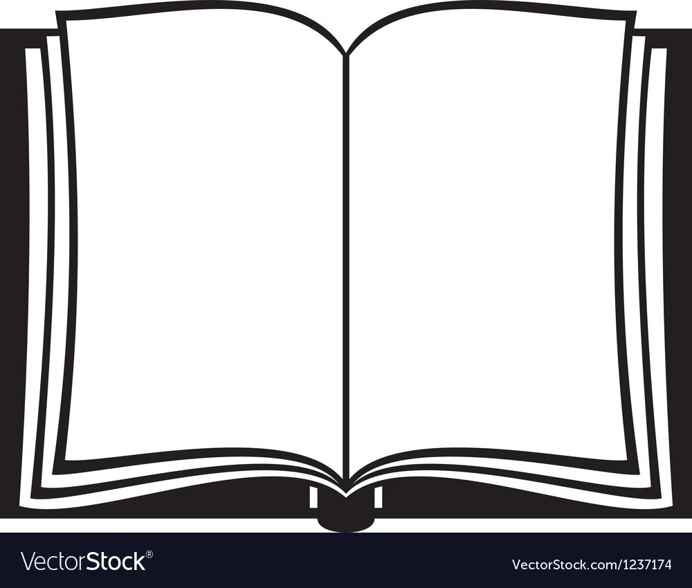 1000x849 Open Book Royalty Free Vector Image