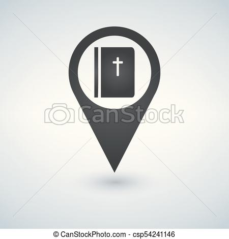 450x470 Vector, Illustration Biblia, Libro, Icono, Indicador Biblia