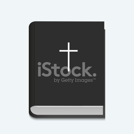 440x440 Biblia Vector Sobre Fondo Blanco Stock Vector