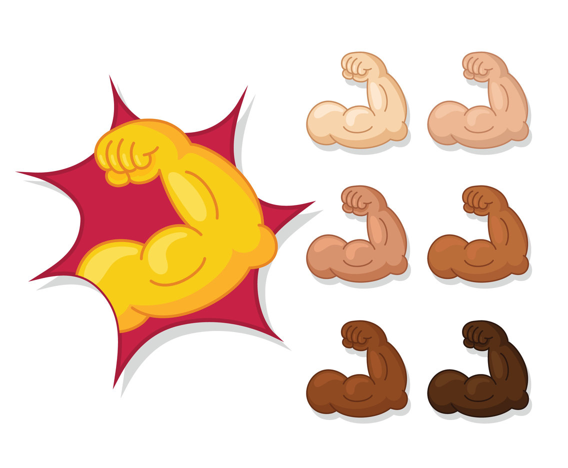 1136x936 Biceps Flex Arm Cartoon Emoticon Vector Art Graphics