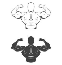 238x250 Strong Bodybuilder Man With Perfect Abs Shoulders Vector Bicep