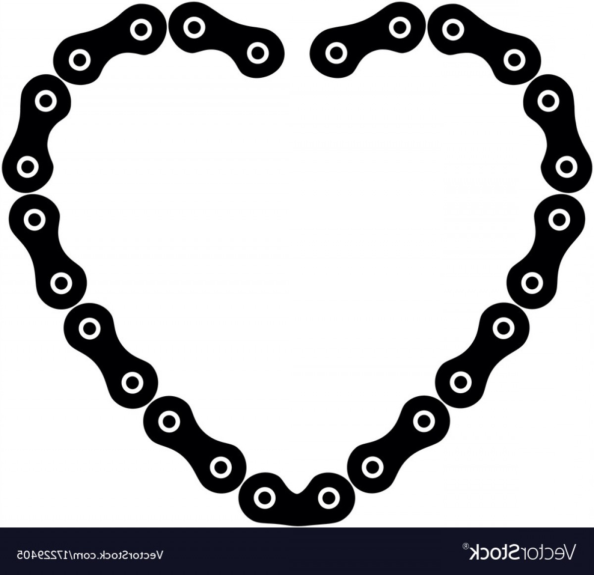 1200x1161 Heart With Chain Bicycle Vector Handandbeak
