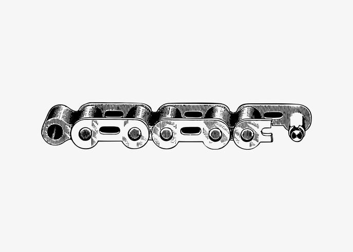 687x490 Metal Bicycle Chain Vector