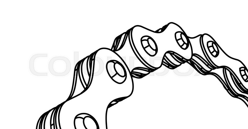 800x416 Bicycle Chain Close Up Vector Stock Vector Colourbox
