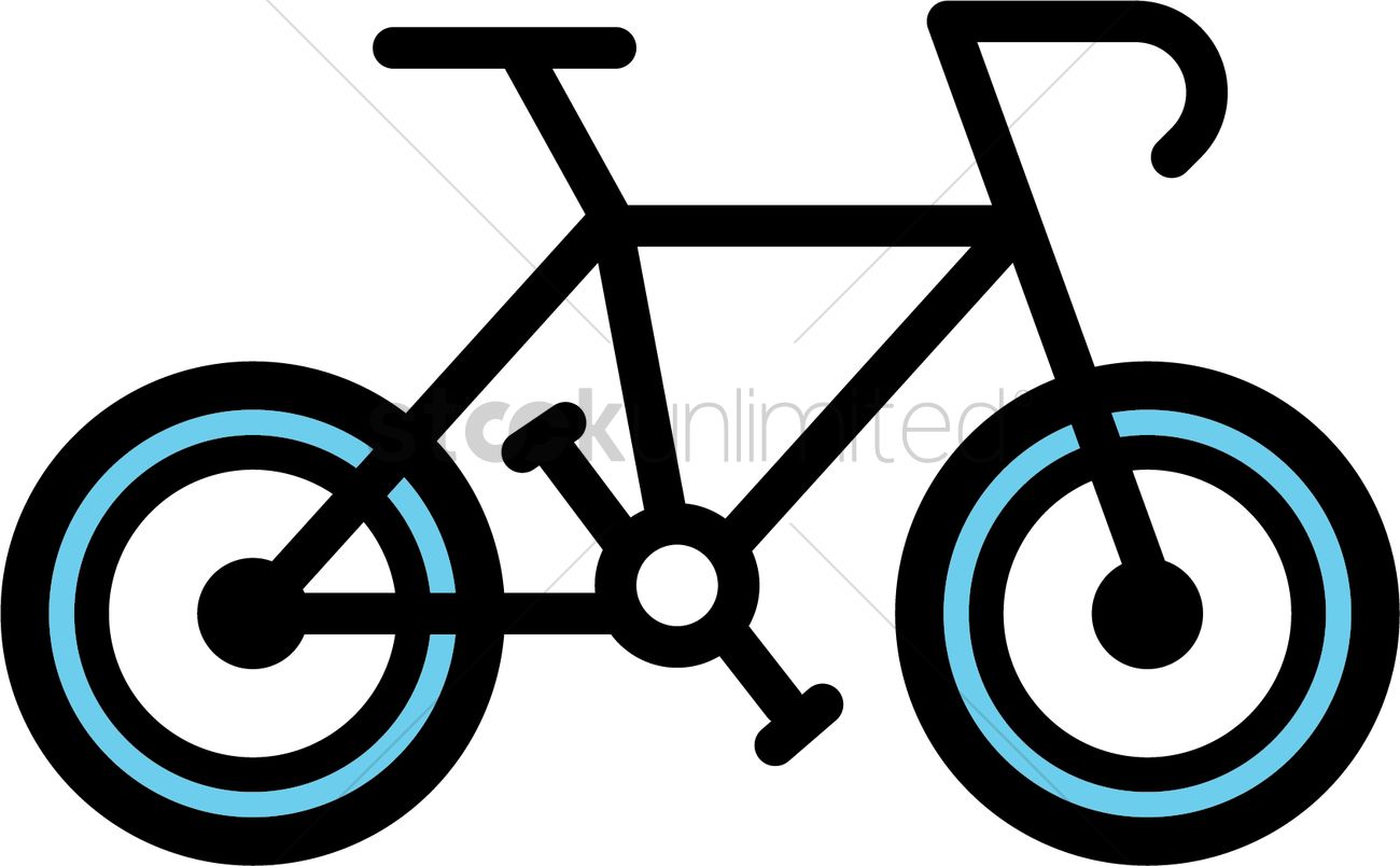 1300x804 Bicycle Icon Vector Image