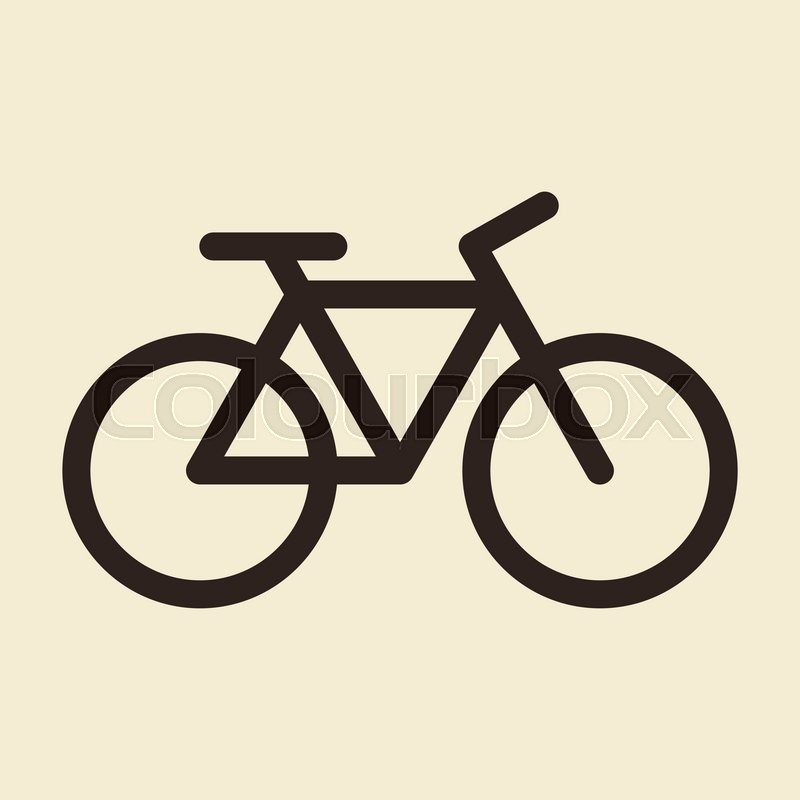 800x800 Bicycle Icon Bike Symbol On Light Stock Vector Colourbox