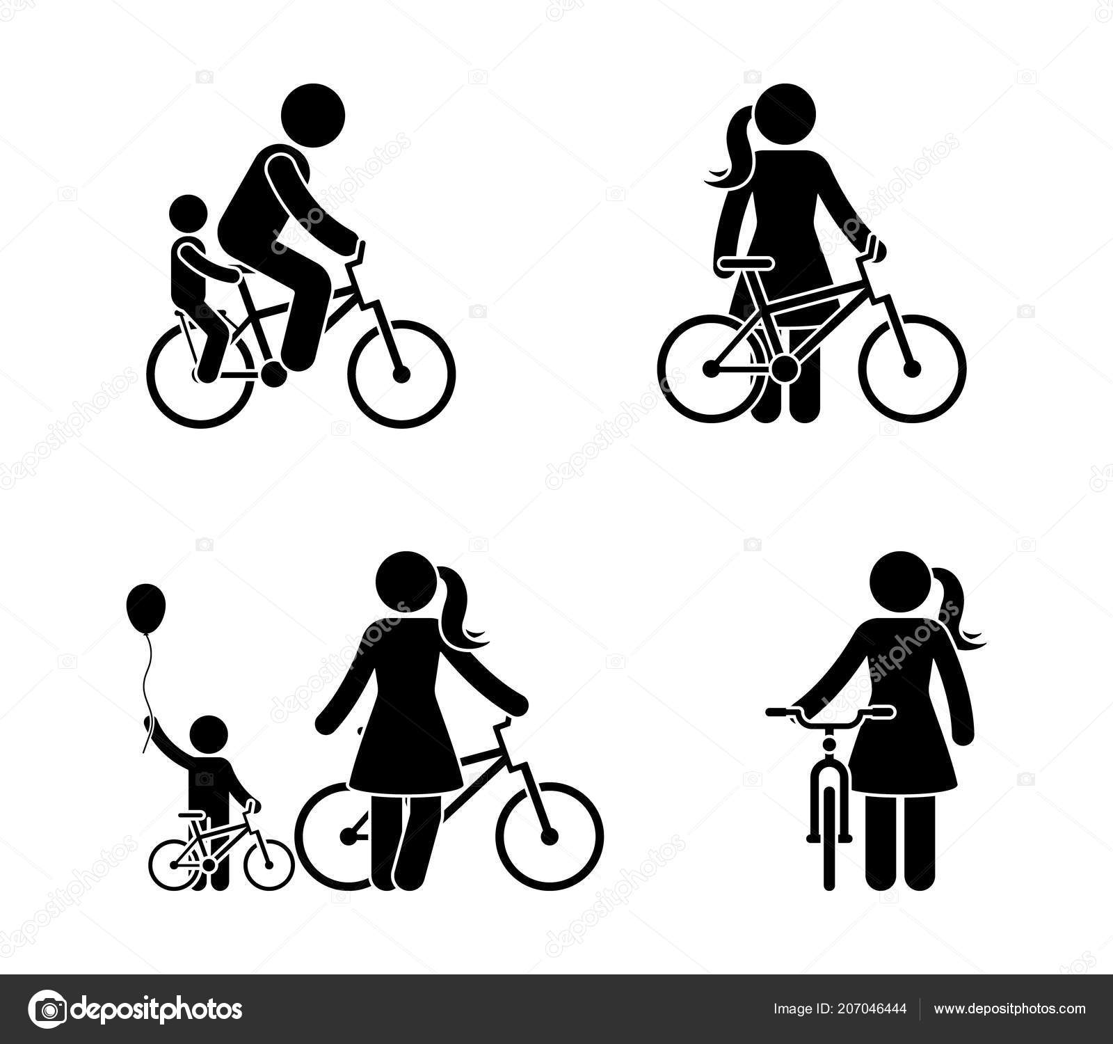 1600x1500 Cliparts For Free Download Biking Clipart Stick Figure Icon