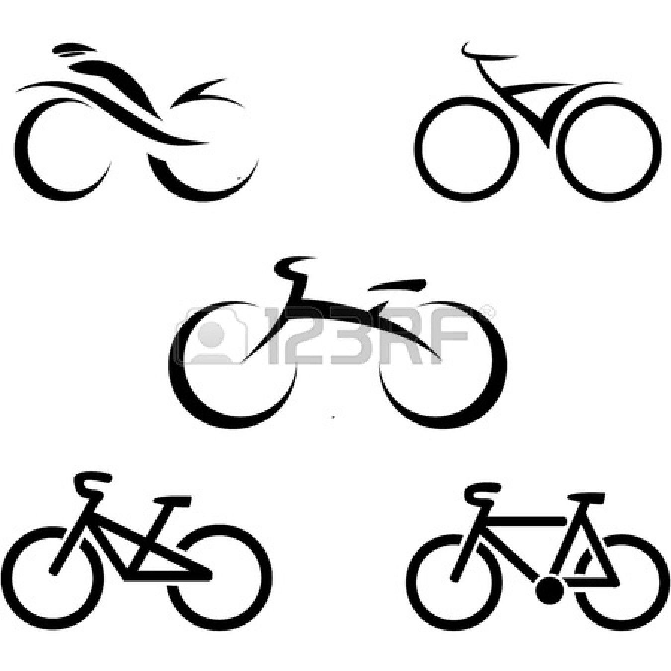 1350x1350 Stock Vector Na Bicycle Tattoo, Cycling Tattoo