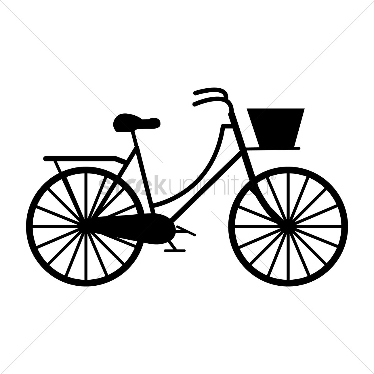 Silhouette Of A Bicycle Vector Image 1300x1300 Silhouette Of A Bicycle Vector Image