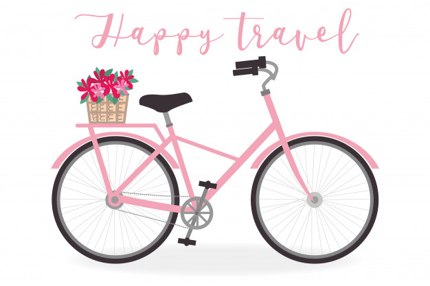 Cute Bicycle Illustration For Summer Theme 626x417 Cute Bicycle Illustration For Summer Theme