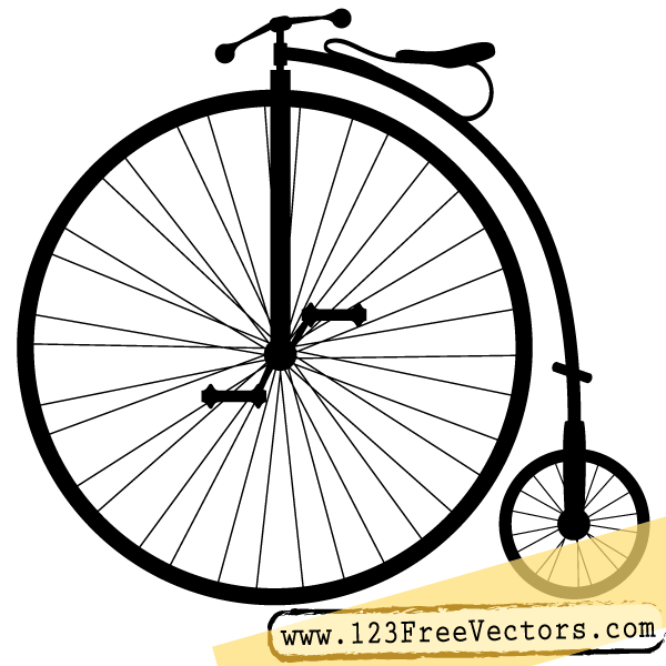 Penny Farthing Bicycle Vector Clip Art 600x600 Penny Farthing Bicycle Vector Clip Art