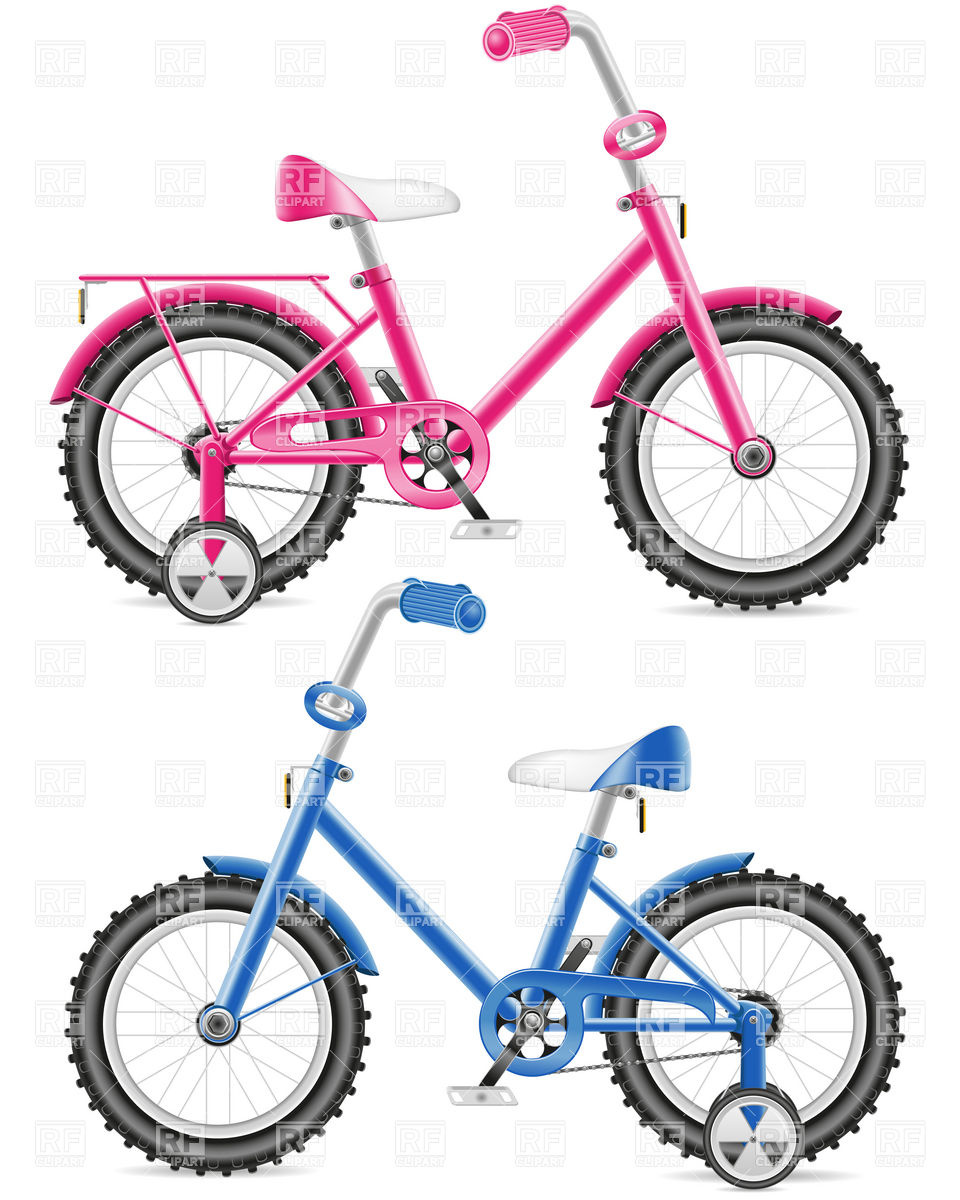 Pink And Blue Kids Bicycle Vector Image Of Transportation 960x1200 Pink And Blue Kids Bicycle Vector Image Of Transportation