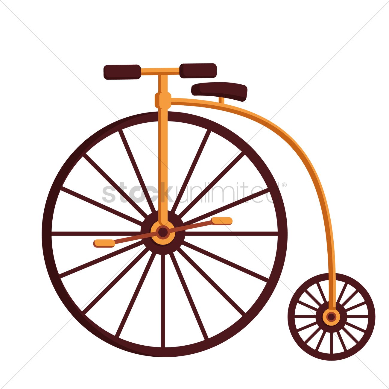 1300x1300 Free Vintage Bicycle Vector Image