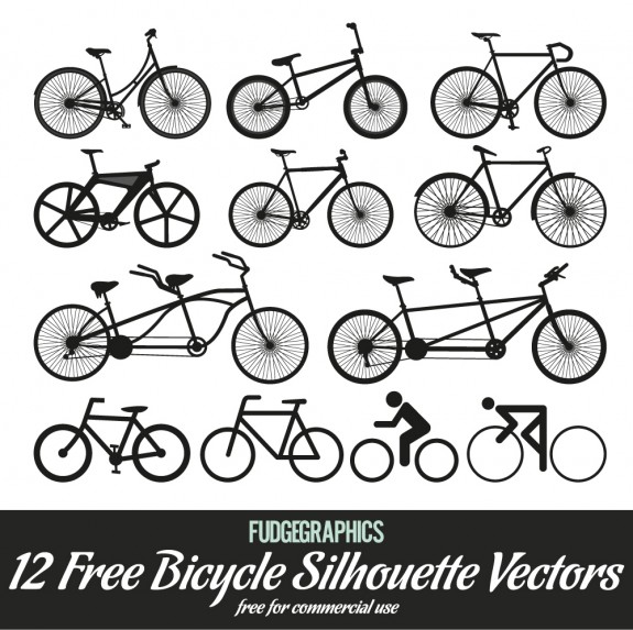 Bicycle Vector Silhouette