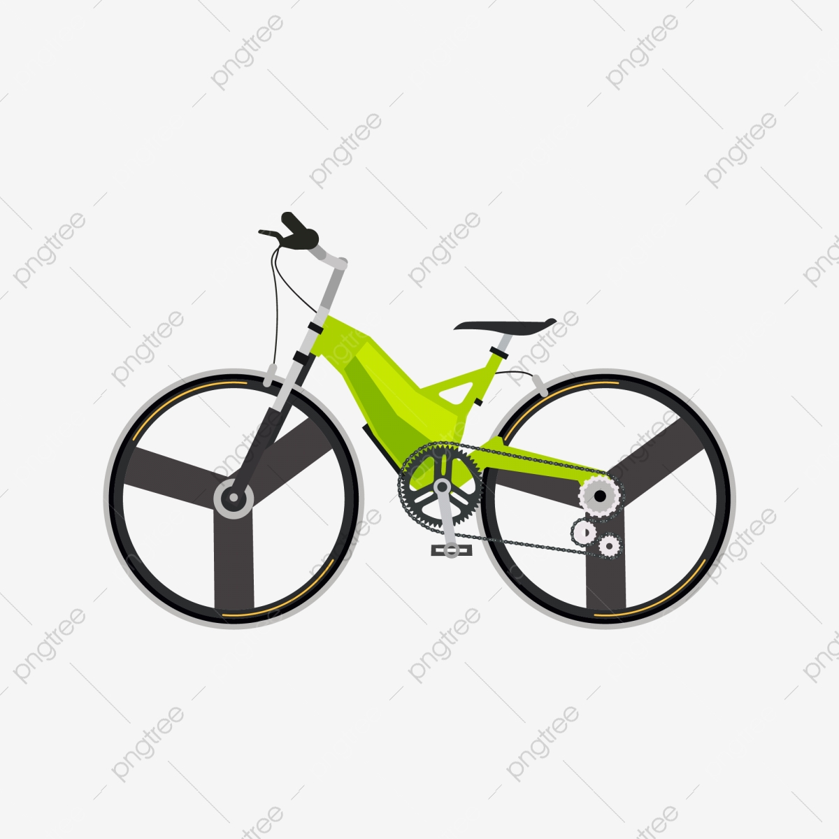Flat Style Bicycle Silhouette, Sketch, Bicycle, Vector Png 1200x1200 Flat Style Bicycle Silhouette, Sketch, Bicycle, Vector Png