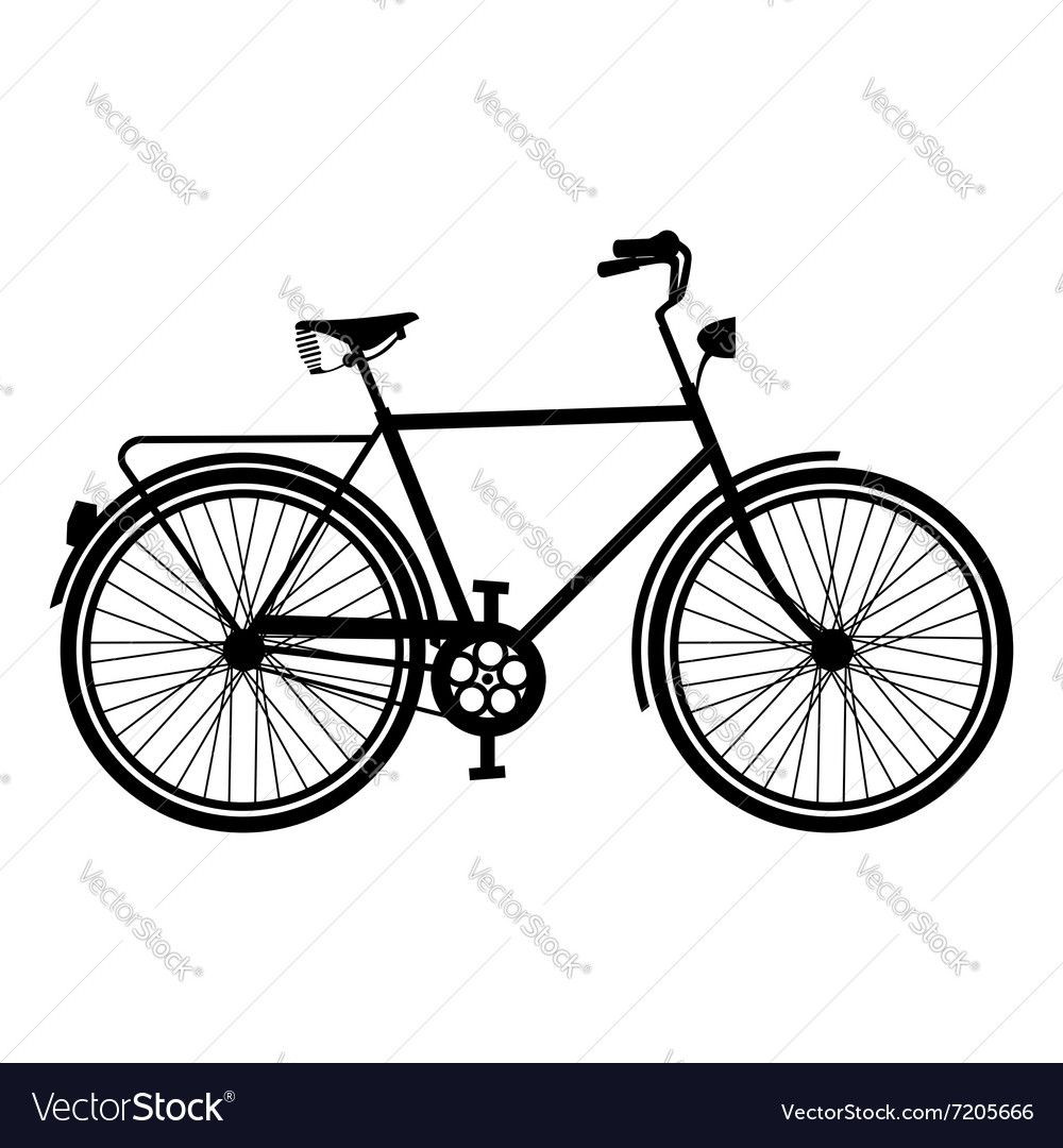 Vintage Bike Silhouette Isolated Bicycle Vector Image Bicycle 1000x1080 Vintage Bike Silhouette Isolated Bicycle Vector Image Bicycle