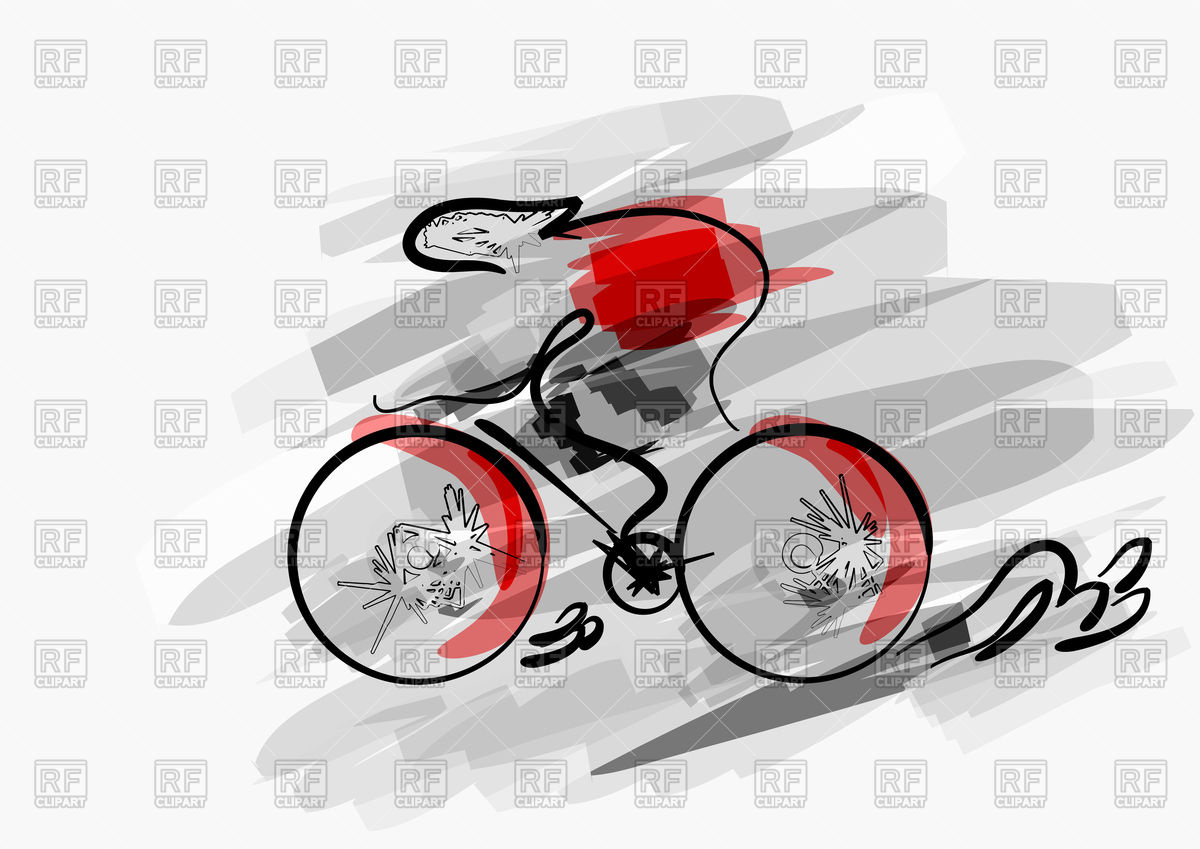 Abstract Silhouette Of Man On Bike Vector Image Of Sport 1200x849 Abstract Silhouette Of Man On Bike Vector Image Of Sport