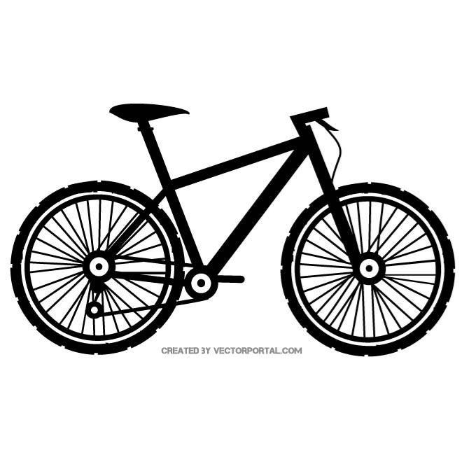 Bicycle Vector Silhouette 660x660 Bicycle Vector Silhouette