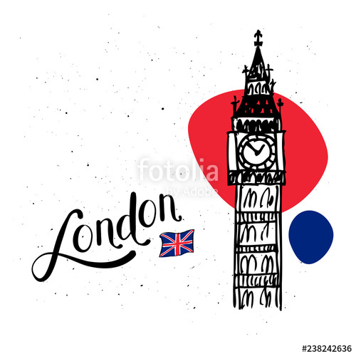 500x500 Big Ben London Vector Illustration Stock Image And Royalty Free