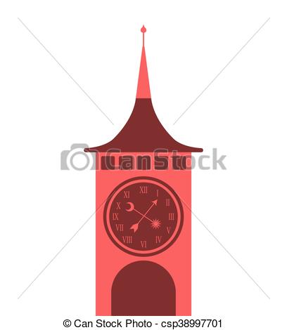 408x470 Big Ben London Building Vector Illustration Design