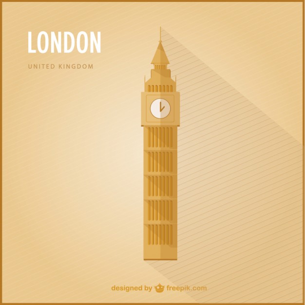 626x626 London Big Ben Vector Free Download