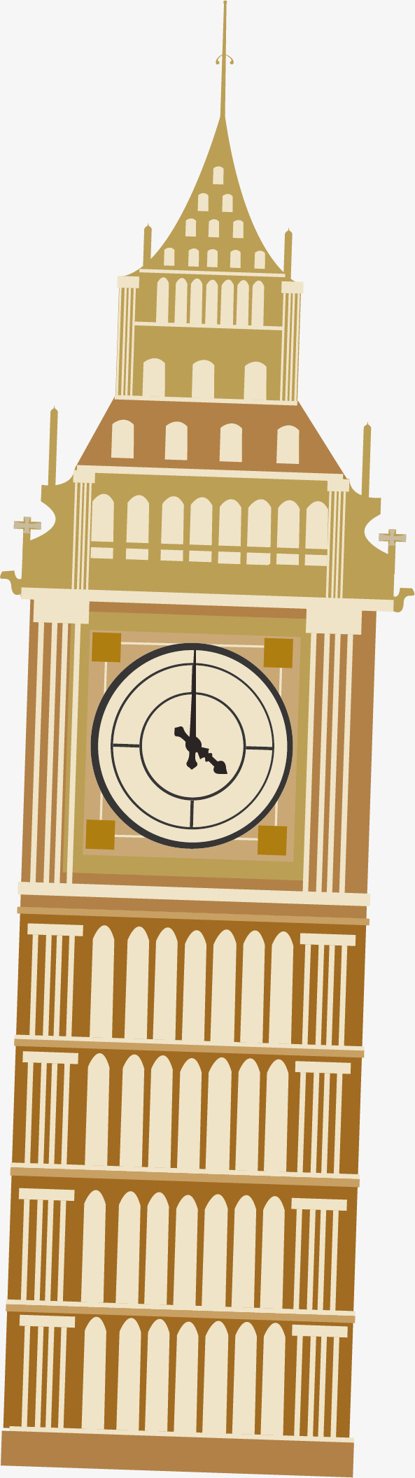 593x2112 Big Ben Clipart Group With Items
