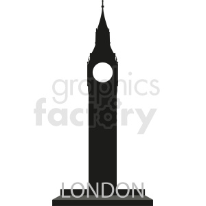 300x300 Big Ben London Vector No Background Clipart Royalty Free Gif