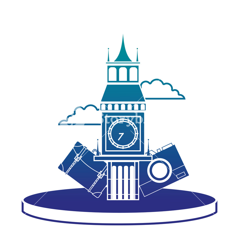 1000x1000 Silhouette Big Ben Of London With Backpack And Camera Journey