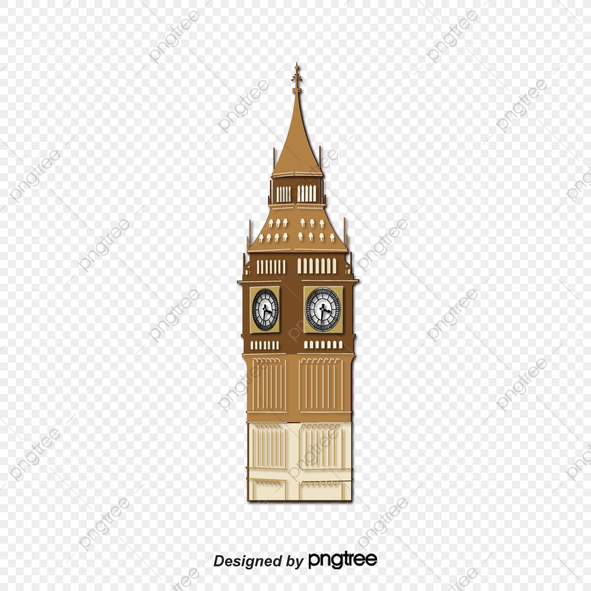 1200x1200 British Big Ben Vector, Building, Houses, Hand Painted Png