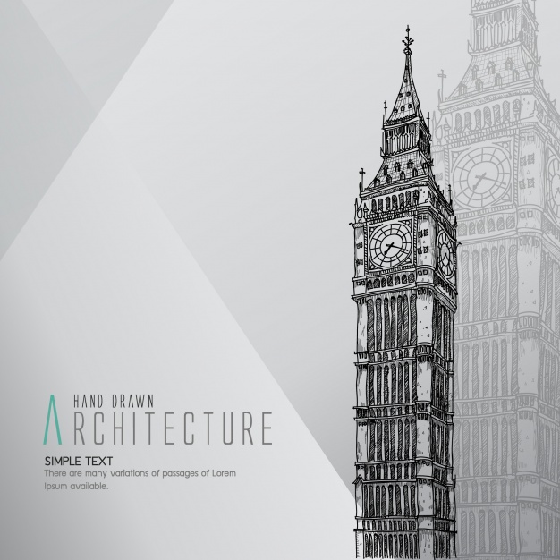 Hand Drawn Big Ben Vector Free Download 626x626 Hand Drawn Big Ben Vector Free Download