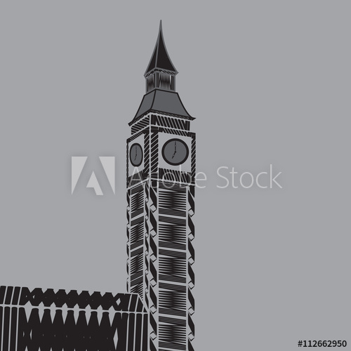 Big Ben Vector Illustration Graphic 500x500 Big Ben Vector Illustration Graphic