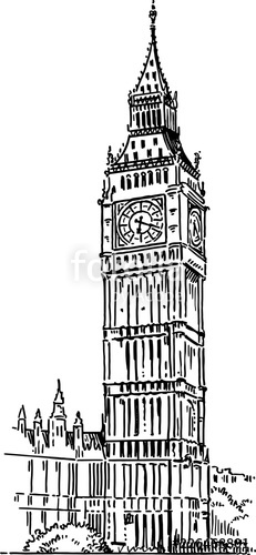 Big Ben Vector Drawing Stock Image And Royalty Free Vector 231x500 Big Ben Vector Drawing Stock Image And Royalty Free Vector