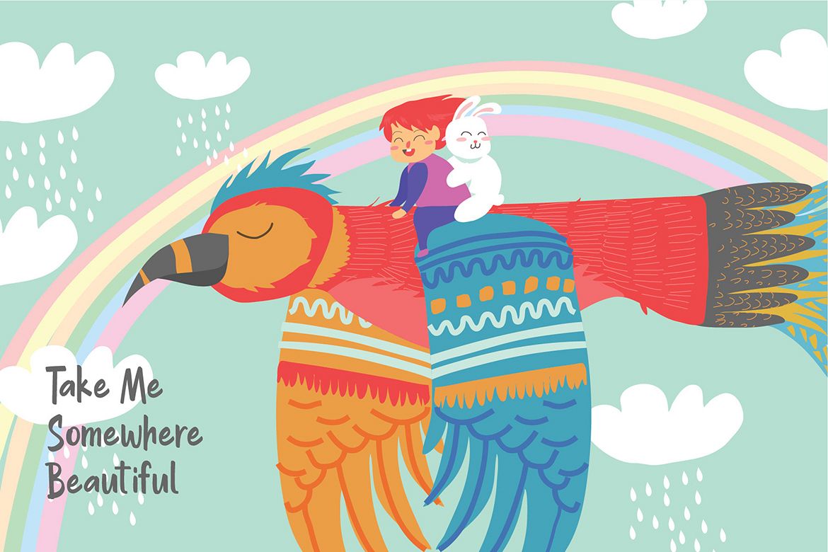 1170x780 Girl Bunny Big Bird